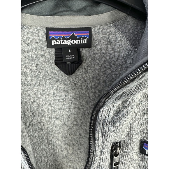 Patagonia Better Sweater Quarter Zip Fleece Pullover Grey Small *Company Logo - Picture 6 of 10